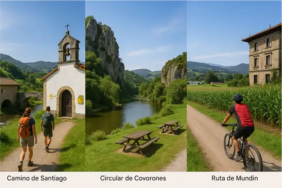 Principales rutas de Llanera